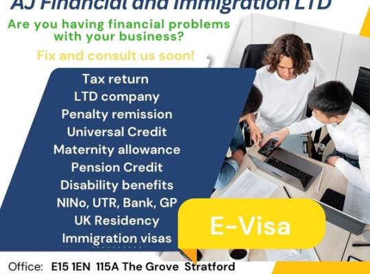 AJ Financial and immigration LTD надає такий спектр послуг: