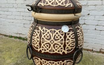 Тандир Шафрна» 125 л | Преміальна XXL BBQ-піч із шамотної глини – ручна робота