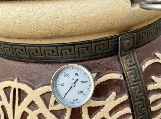 Тандир Шафрна» 125 л | Преміальна XXL BBQ-піч із шамотної глини – ручна робота