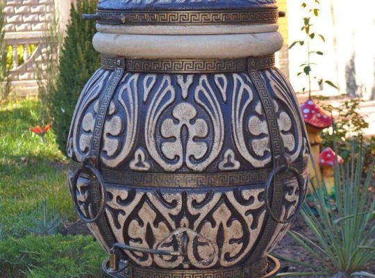 Тандир Аттіка 85 л | Преміальна BBQ-піч із шамотної глини – ручна робота, безкоштовна доставка