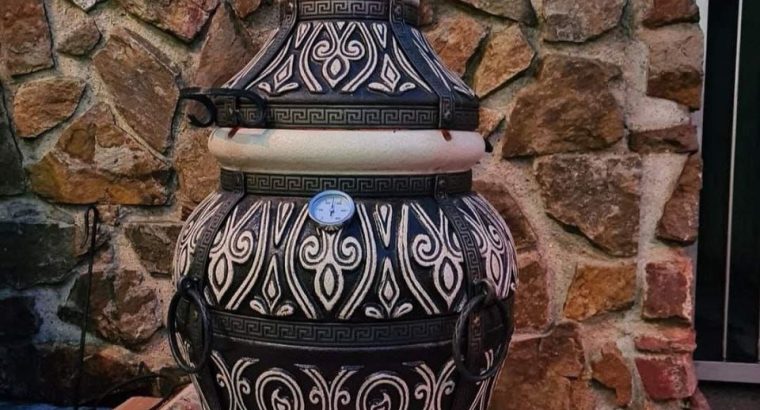 Тандир Азія 100 л | XXL BBQ-піч із шамотної глини – ручна робота, безкоштовна доставка