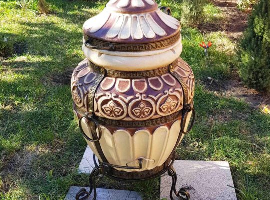 Тандир Греція 100 л | Антична BBQ-піч із шамотної глини – ручна робота, безкоштовна доставка