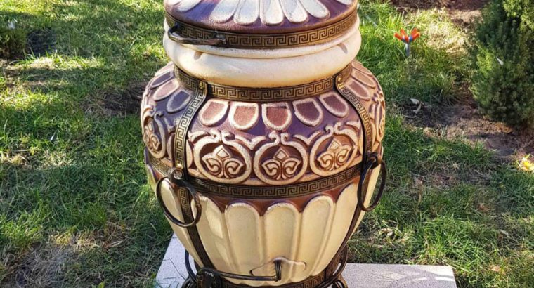 Тандир Греція 100 л | Антична BBQ-піч із шамотної глини – ручна робота, безкоштовна доставка