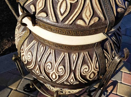 Тандир Азія 100 л | XXL BBQ-піч із шамотної глини – ручна робота, безкоштовна доставка